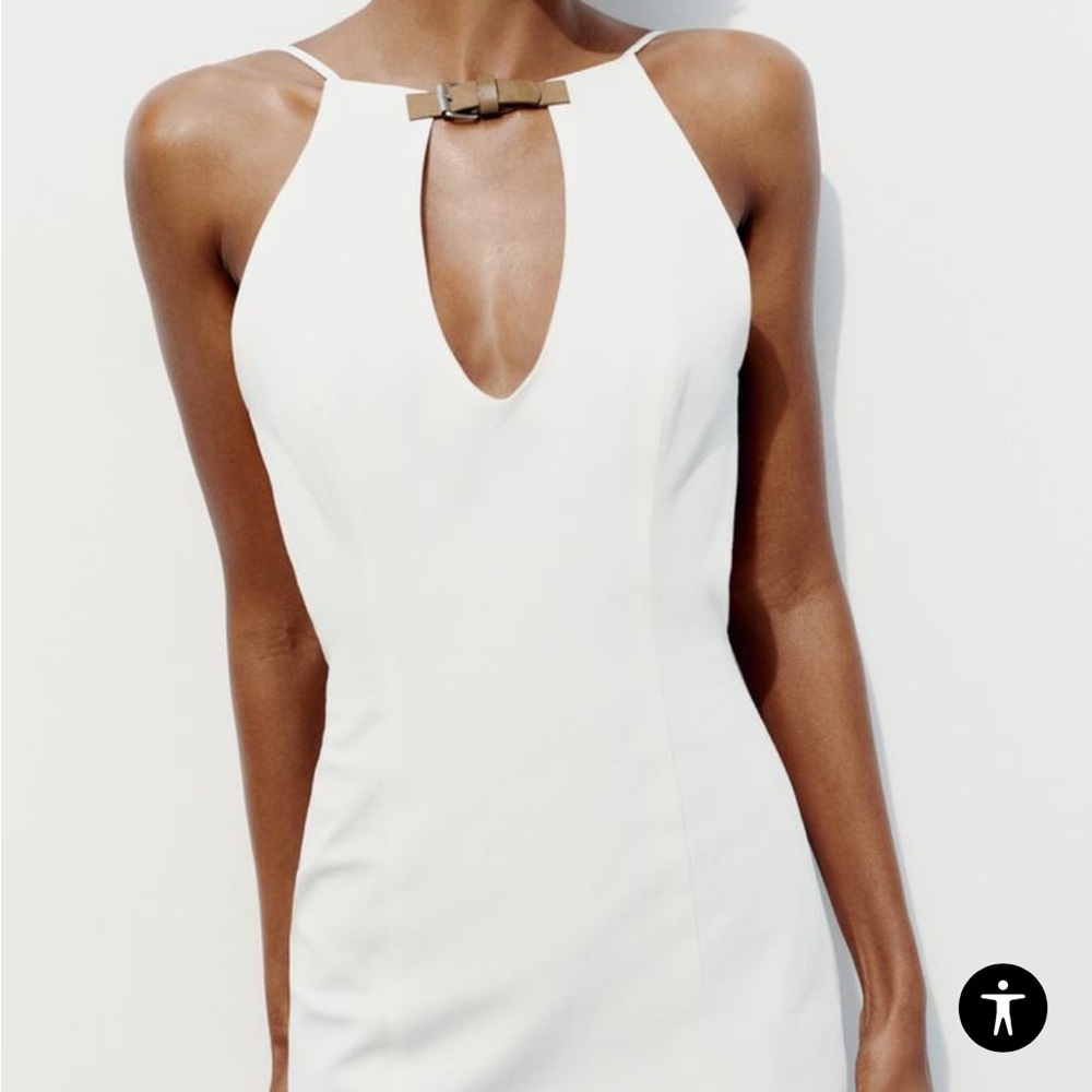 Zara halter mini dress